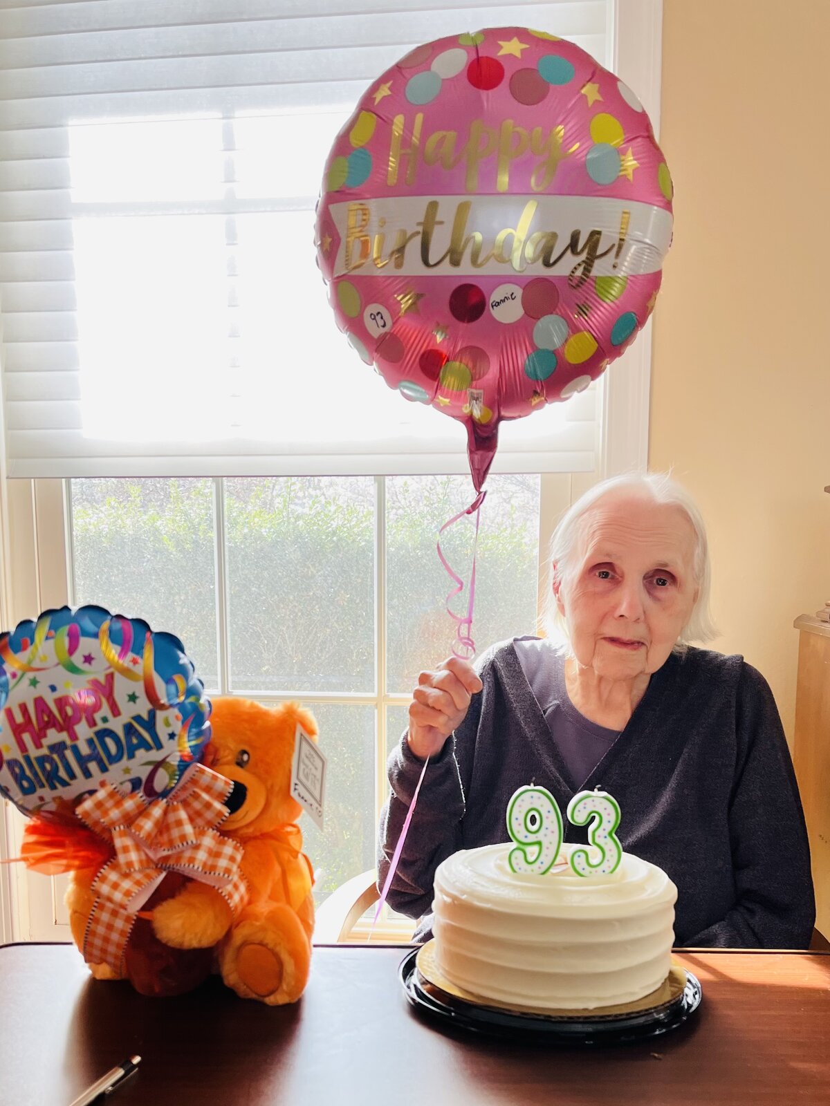 Resident celebrating her 93rd birthday